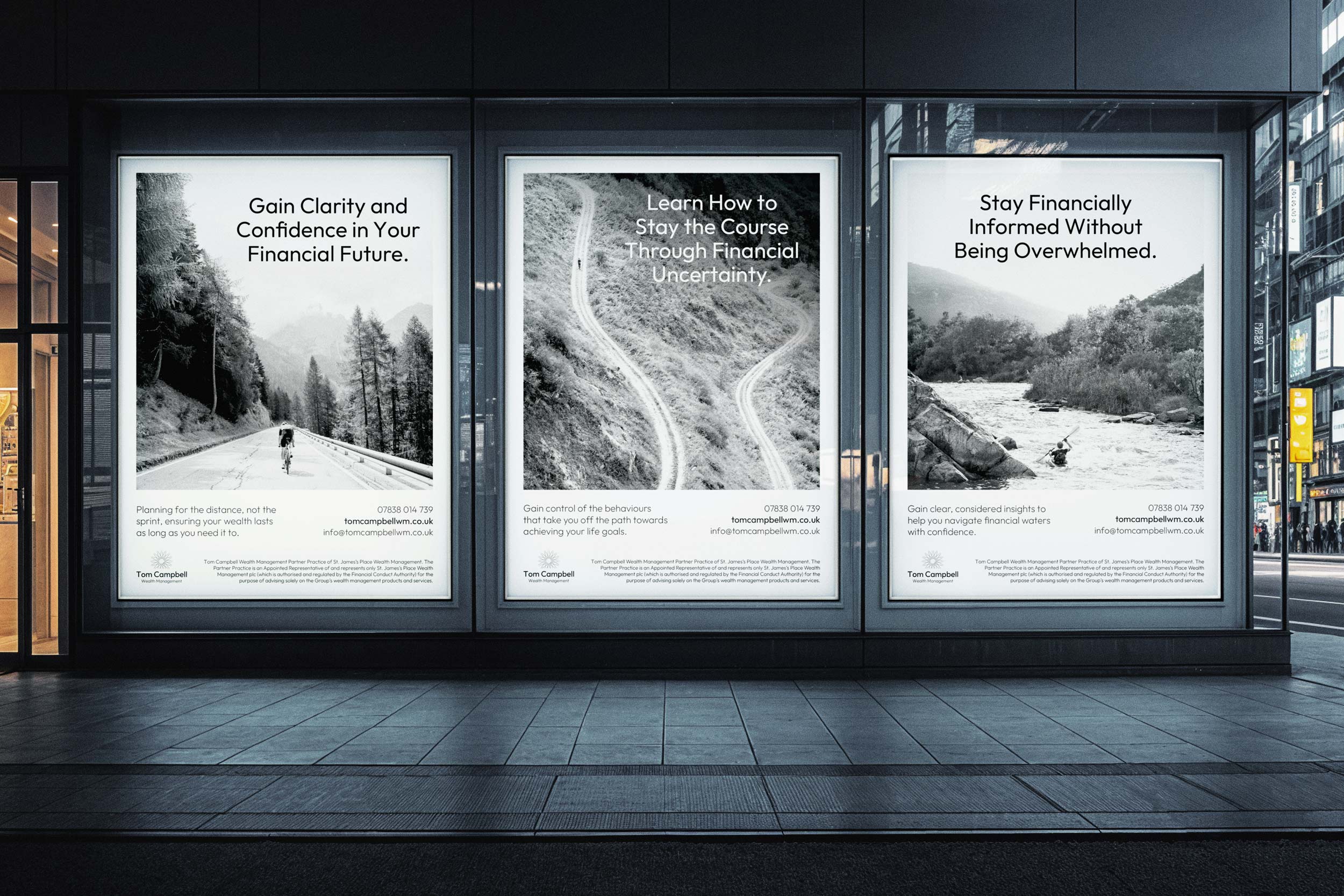 Tom Campbell Wealth Management billboard posters